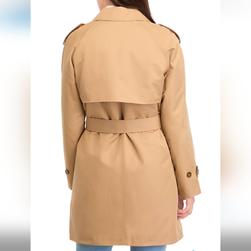 Ellen Tracy Tan Trench Coat Classic Design - Picture 2 of 6